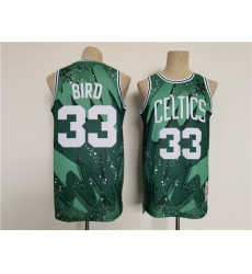 Men's Boston Celtics #33 Larry Bird Green Throwback Basketball Jersey