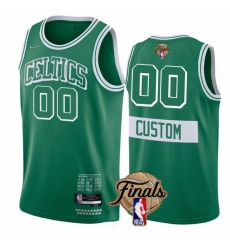 Men's Boston Celtics Active Player Custom 2022 Green City Edition NBA Finals Stitched Jersey