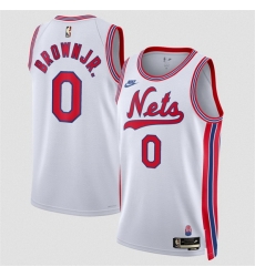 Men Brooklyn Nets 0 Mikel Brown Jr White 2026 27Classic Edition Stitched Basketball Jersey Men Brooklyn Nets 0 Mikel Brown Jr White 2026 27Classic Edition Stitched Basketball Jersey