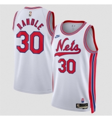 Men Brooklyn Nets 30 Julius Randle White 2026 27Classic Edition Stitched Basketball Jersey Men Brooklyn Nets 30 Julius Randle White 2026 27Classic Edition Stitched Basketball Jersey