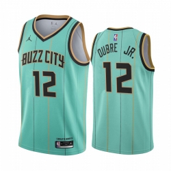 Nike Charlotte Hornets 12 Kelly Oubre Jr  Mint Green NBA Swingman 2020 21 City Edition Jersey