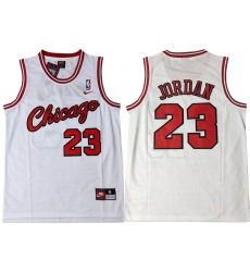 Chicago Bulls 23 Michael Jordan White Nike Swingman Jersey