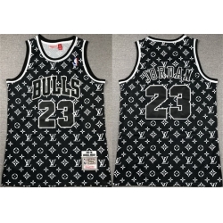 Men Chicago Bulls 23 Michael Jordan Black 1997 98 Stitched Basketball JerseyS