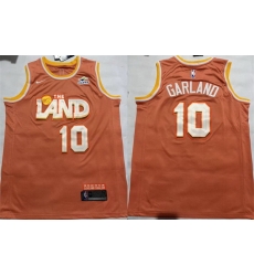 Men Cleveland Cavaliers 10 Darius Garland Orange 2025 City Edition Stitched Jersey Men Cleveland Cavaliers 10 Darius Garland Orange 2025 City Edition Stitched Jersey