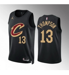 Men Cleveland Cavaliers 13 Tristan Thompson Black Statement Edition Stitched Jersey