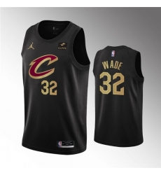 Men Cleveland Cavaliers 32 Dean Wade Black Statement Edition Stitched Basketball Jersey