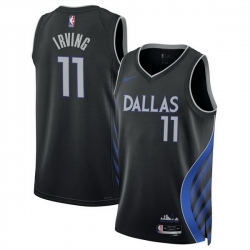 Men Dallas Mavericks 11 Kyrie Irving Black 2025 26 City Edition Stitched Basketball Jersey