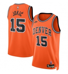 Men Denver Nuggets 15 Nikola Jokic Orange 2026 27 Classic Edition Stitched Basketball Jersey Men Denver Nuggets 15 Nikola Jokic Orange 2026 27 Classic Edition Stitched Basketball Jersey