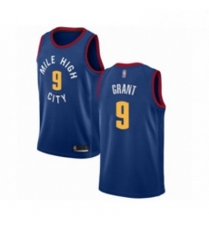 Mens Denver Nuggets 9 Jerami Grant Authentic Blue Alternate Basketball Jersey Statement Edition 