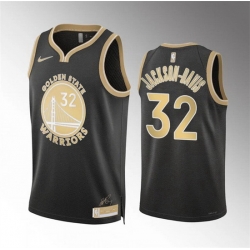 Men Golden State Warriors 32 Trayce Jackson Davis Black 2024 Select Series Stitched Basketball Jersey