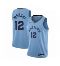 Grizzlies #12 Ja Morant Light Blue Basketball Swingman Statement Edition Jersey