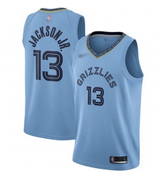 Grizzlies  13 Jaren Jackson Jr. Light Blue Basketball Swingman Statement Edition Jersey