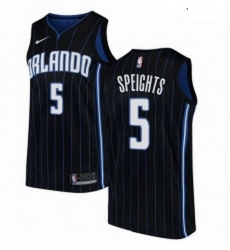 Mens Nike Orlando Magic 5 Marreese Speights Authentic Black Alternate NBA Jersey Statement Edition 