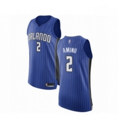 Mens Orlando Magic 2 Al Farouq Aminu Authentic Royal Blue Basketball Jersey Icon Edition 