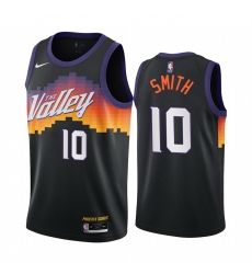 Men Nike Phoenix Suns 10 Jalen Smith Black NBA Swingman 2020 21 City Edition Jersey