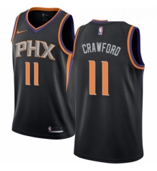 Mens Nike Phoenix Suns 11 Jamal Crawford Swingman Black NBA Jersey Statement Edition 