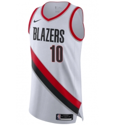 Men Portland Blazer Justin Minaya #10 White City Edition jersey