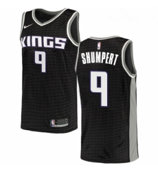 Mens Nike Sacramento Kings 9 Iman Shumpert Authentic Black NBA Jersey Statement Edition 