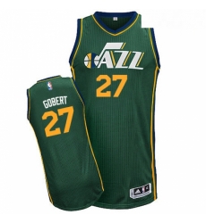 Mens Adidas Utah Jazz 27 Rudy Gobert Authentic Green Alternate NBA Jersey