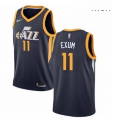 Mens Nike Utah Jazz 11 Dante Exum Swingman Navy Blue Road NBA Jersey Icon Edition