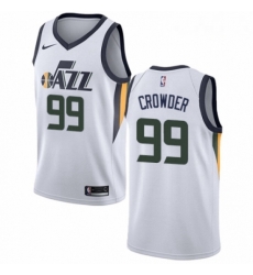 Mens Nike Utah Jazz 99 Jae Crowder Swingman NBA Jersey Association Edition 