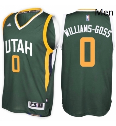 Utah Jazz 0 Nigel Williams Goss Alternate Green New Swingman Stitched NBA Jersey 