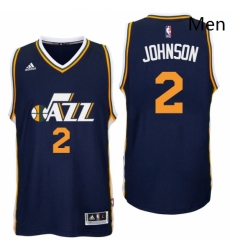 Utah Jazz 2 Joe Johnson Road Navy New Swingman Jersey