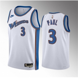 Men Washington Wizards 3 Chris Paul White Classic Edition Stitched Jersey