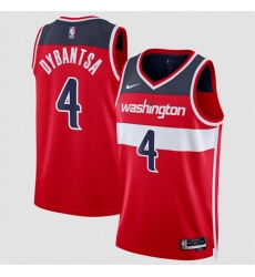 Men Washington Wizards  4 AJ Dybantsa Red 2026 Draft Icon Edition Stitched Basketball Jersey