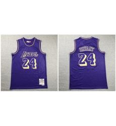 Lakers 24 Kobe Bryant Purple 1996 97 Hardwood Classics Jersey