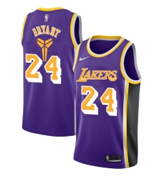 Lakers 24 Kobe Bryant Purple Nike Swingman Jersey