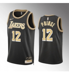 Men Los Angeles Lakers 12 Taurean Prince Black 2024 Select Series Stitched Basketball Jersey