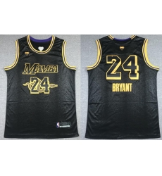 Men Los Angeles Lakers Kobe Bryant 24 Black Big Mamba Edition NBA Jersey