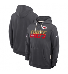Men Kansas City Chiefs Charcoal Sideline Standard Issue Top Prospect Dri FIT Hoodie Men Kansas City Chiefs Charcoal Sideline Standard Issue Top Prospect Dri FIT Hoodie