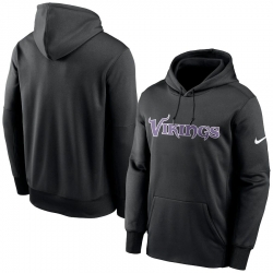 Men Minnesota Vikings Nike Fan Gear Wordmark Performance Pullover Hoodie Black