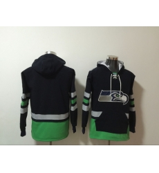 NFL Men Seattle Seahawks Blank Stitched Hoodie