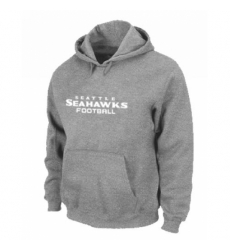 NFL Mens Nike Seattle Seahawks Font Pullover Hoodie Grey