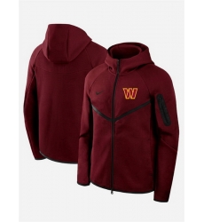 Men Washington Commanders Red Tech Fleece Full Zip Windrunner Hoodie Men Washington Commanders Red Tech Fleece Full Zip Windrunner Hoodie