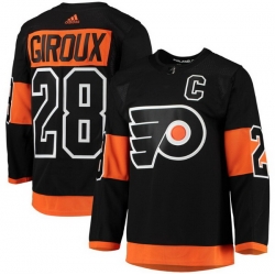 Men Adidas Philadelphia Flyers 28 Claude Giroux Black With C Patch Home NHL Jersey