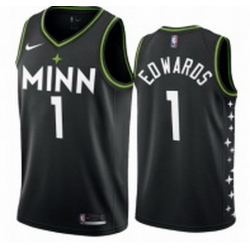 Men Minnesota Timberwolves Karl-Anthony Towns 1 2020-21 City Edition  Swingman Jersey