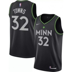 Men Minnesota Timberwolves Karl-Anthony Towns 32 2020-21 City Edition  Swingman Jersey