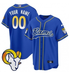 Men Los Angeles Rams Active Player Custom Royal Stitched Baseball Jersey Men Los Angeles Rams Active Player Custom Royal Stitched Baseball Jersey