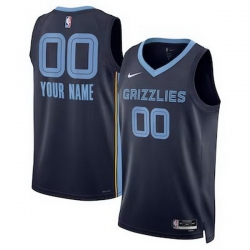 Men Women Youth Toddler MEMPHIS GRIZZLIES Custom Nike NBA Stitched Jersey Navy