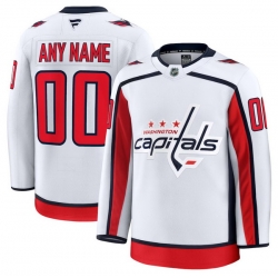 Men Women Youth Washington Capitals Fanatics Away Premium Custom Jersey White