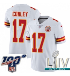 2020 Super Bowl LIV Youth Nike Kansas City Chiefs #17 Chris Conley White Vapor Untouchable Limited Player NFL Jersey