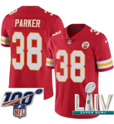 2020 Super Bowl LIV Youth Nike Kansas City Chiefs #38 Ron Parker Red Team Color Vapor Untouchable Limited Player NFL Jersey