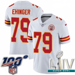 2020 Super Bowl LIV Youth Nike Kansas City Chiefs #79 Parker Ehinger White Vapor Untouchable Limited Player NFL Jersey