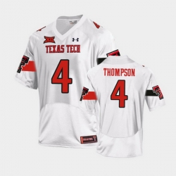 Men Texas Tech Red Raiders Sarodorick Thompson Replica White Football Team Jersey