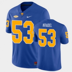 Men Pitt Panthers Jake Kradel College Football Royal Game Jersey