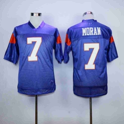 Men 7 MORAN Blue Mountain State Goats Movie Football Jersey blue